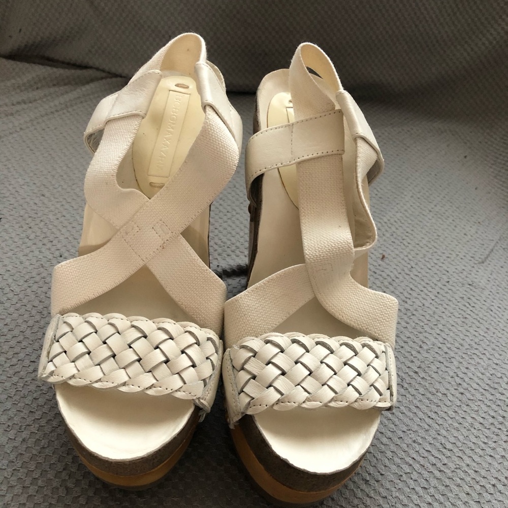 Platform Sandals white BCBG